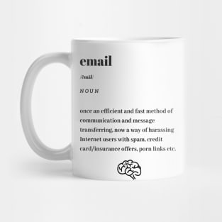 Funny Email Word Definition Dictionary Mug